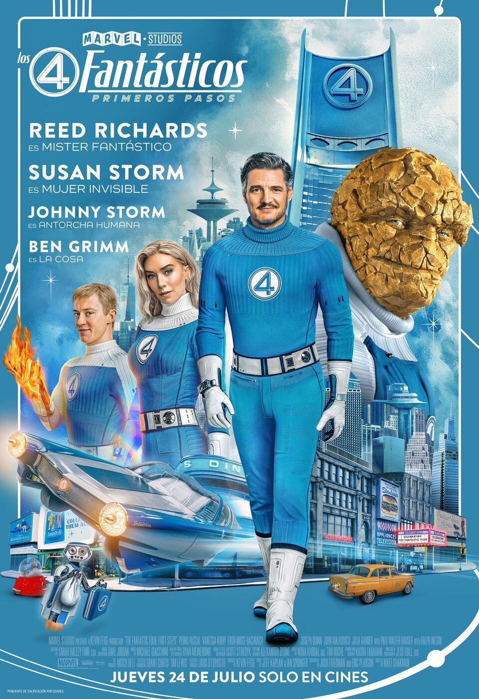 Cartel de Los 4 Fantásticos: Primeros pasos - España