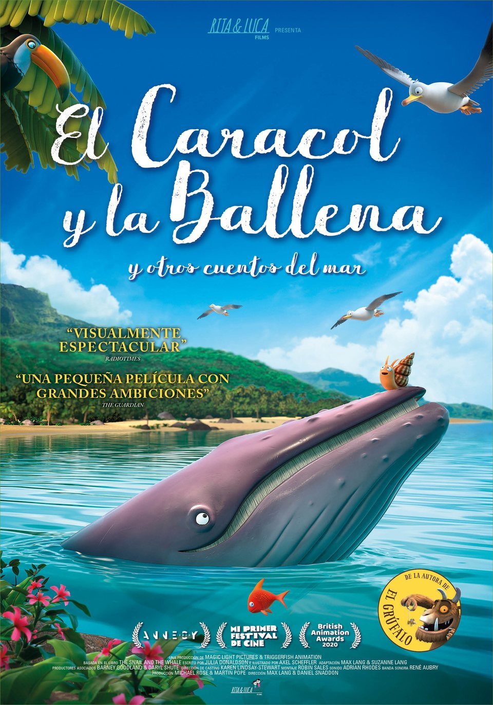 Cartel de El caracol y la ballena - España