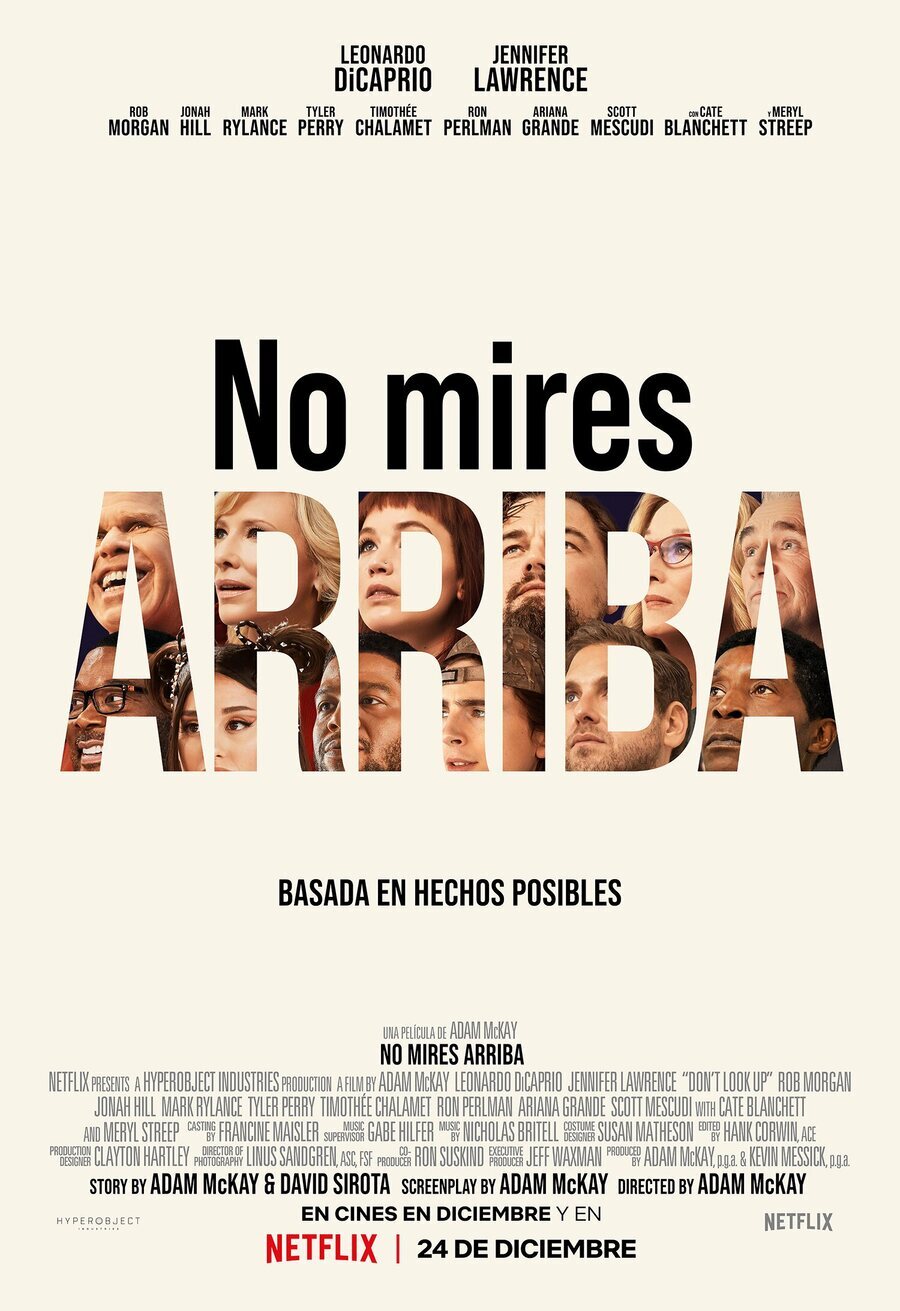 Cartel de No mires arriba - Español