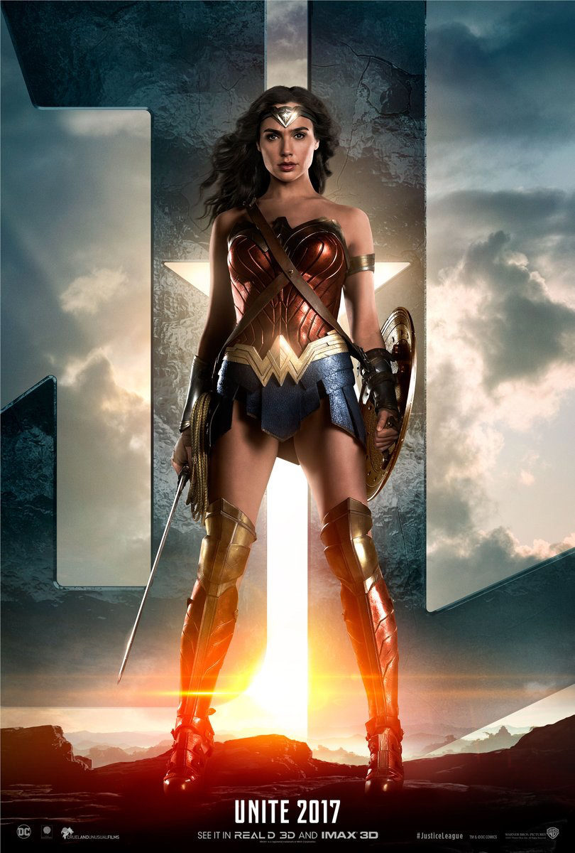 Cartel de Liga de la Justicia - Wonder Woman