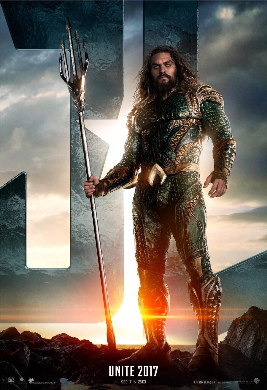 Cartel de Liga de la Justicia - Aquaman