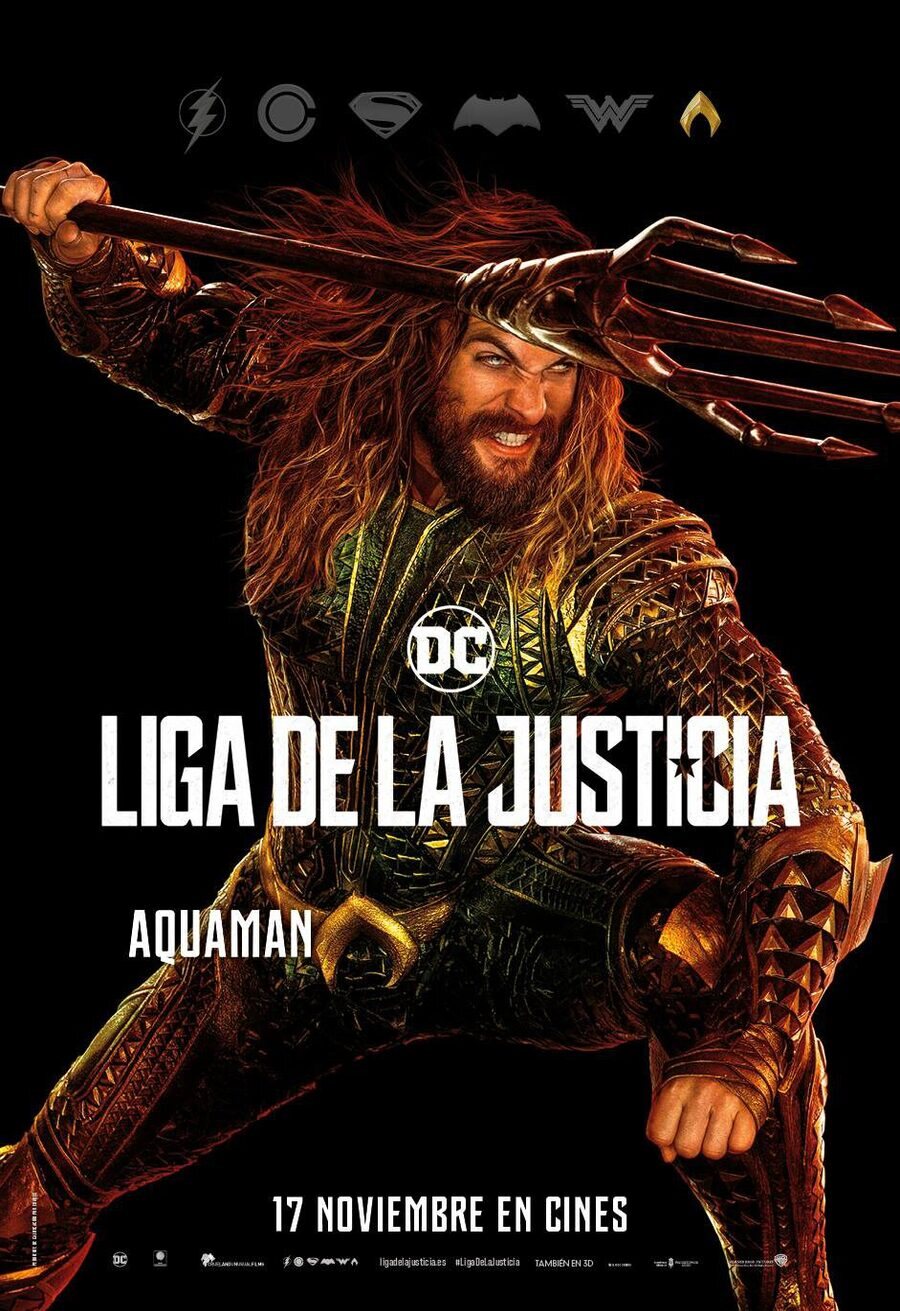 Cartel de Liga de la Justicia - Aquaman