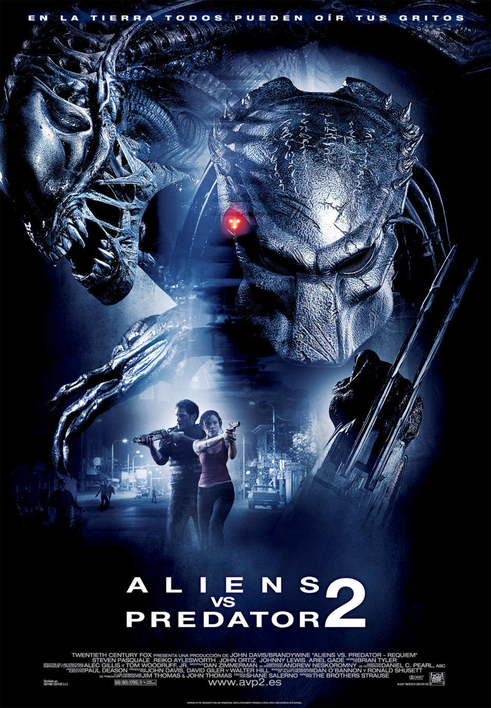 Cartel de Aliens vs. Predator 2 - España