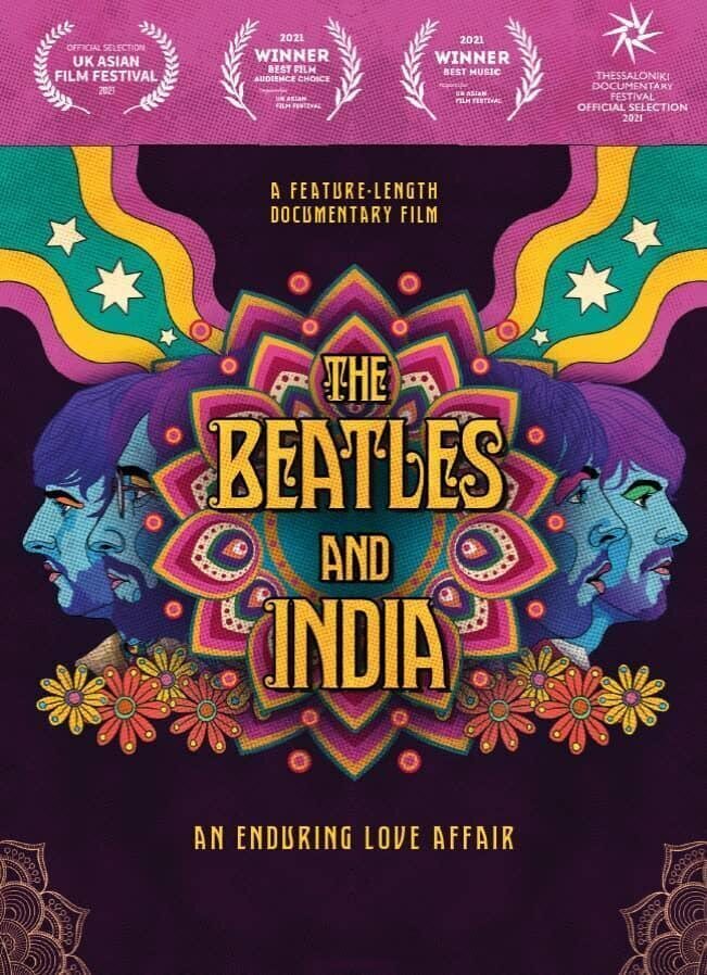 Cartel de The Beatles y la India - Reino Unido