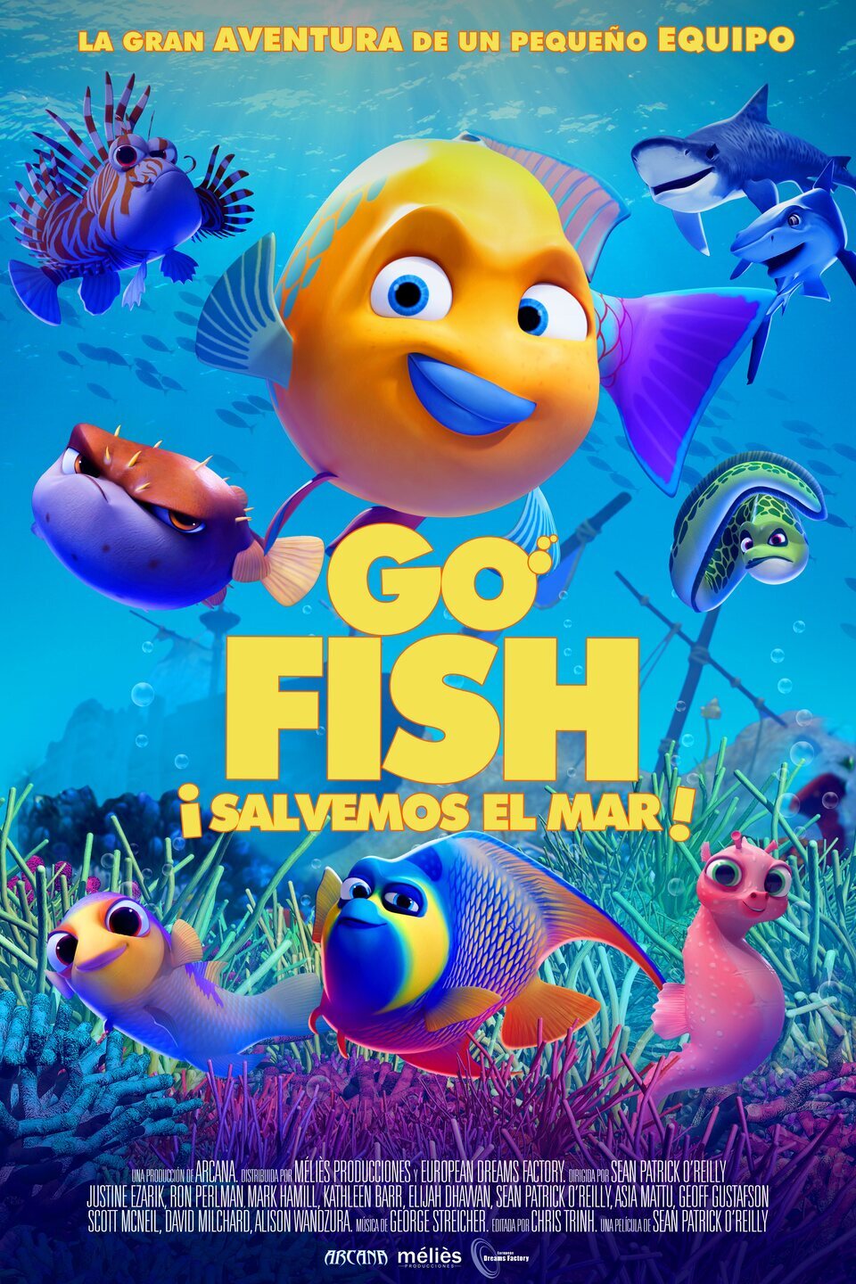 Cartel de Go Fish. Salvemos el mar - España
