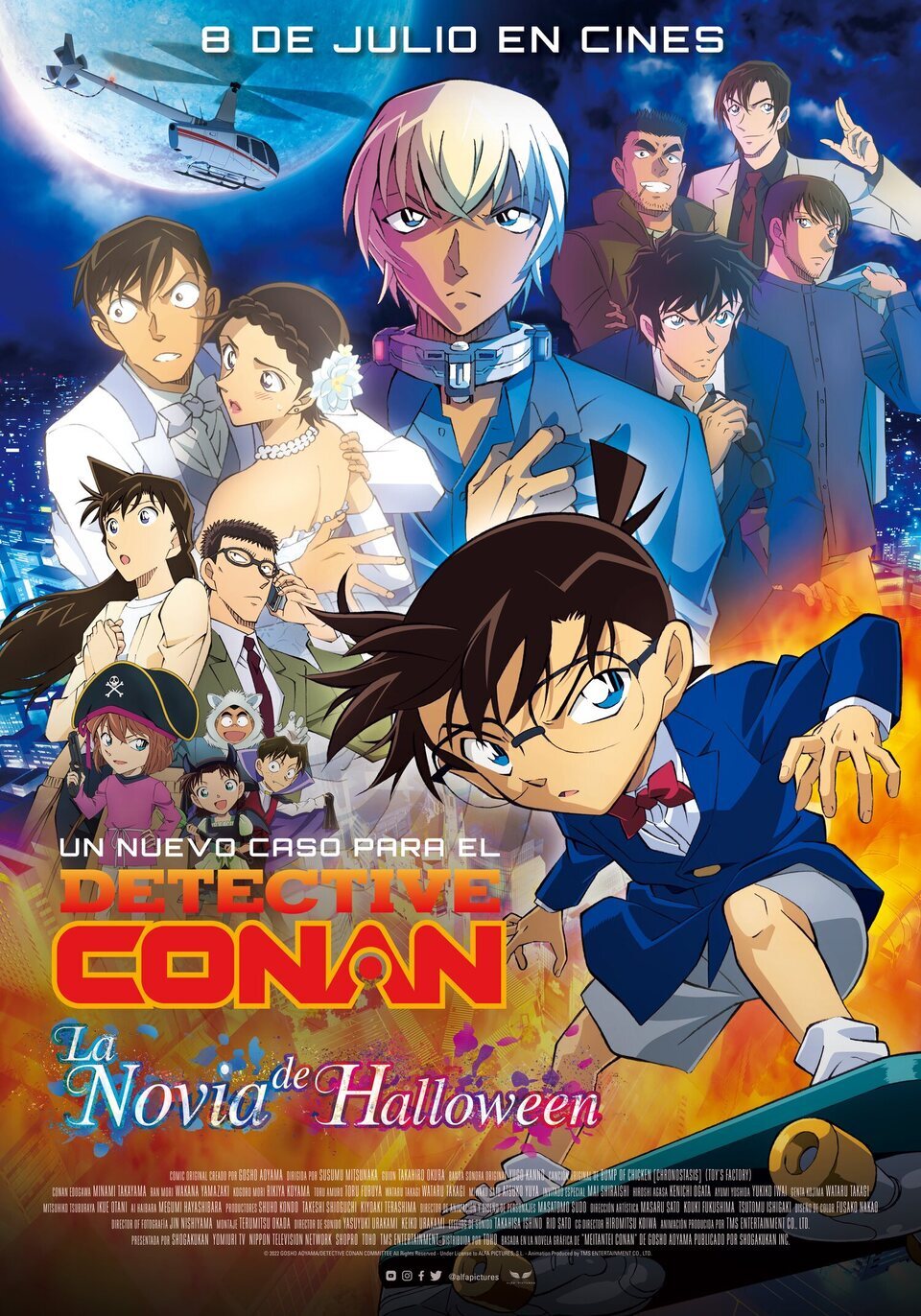 Cartel de Detective Conan: La novia de Halloween - España