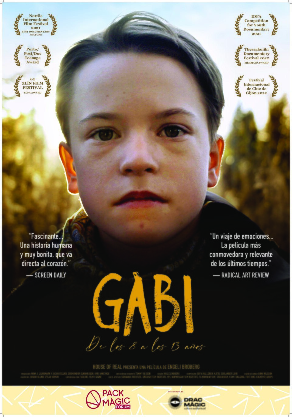Cartel de Gabi, de los 8 a los 13 años - 