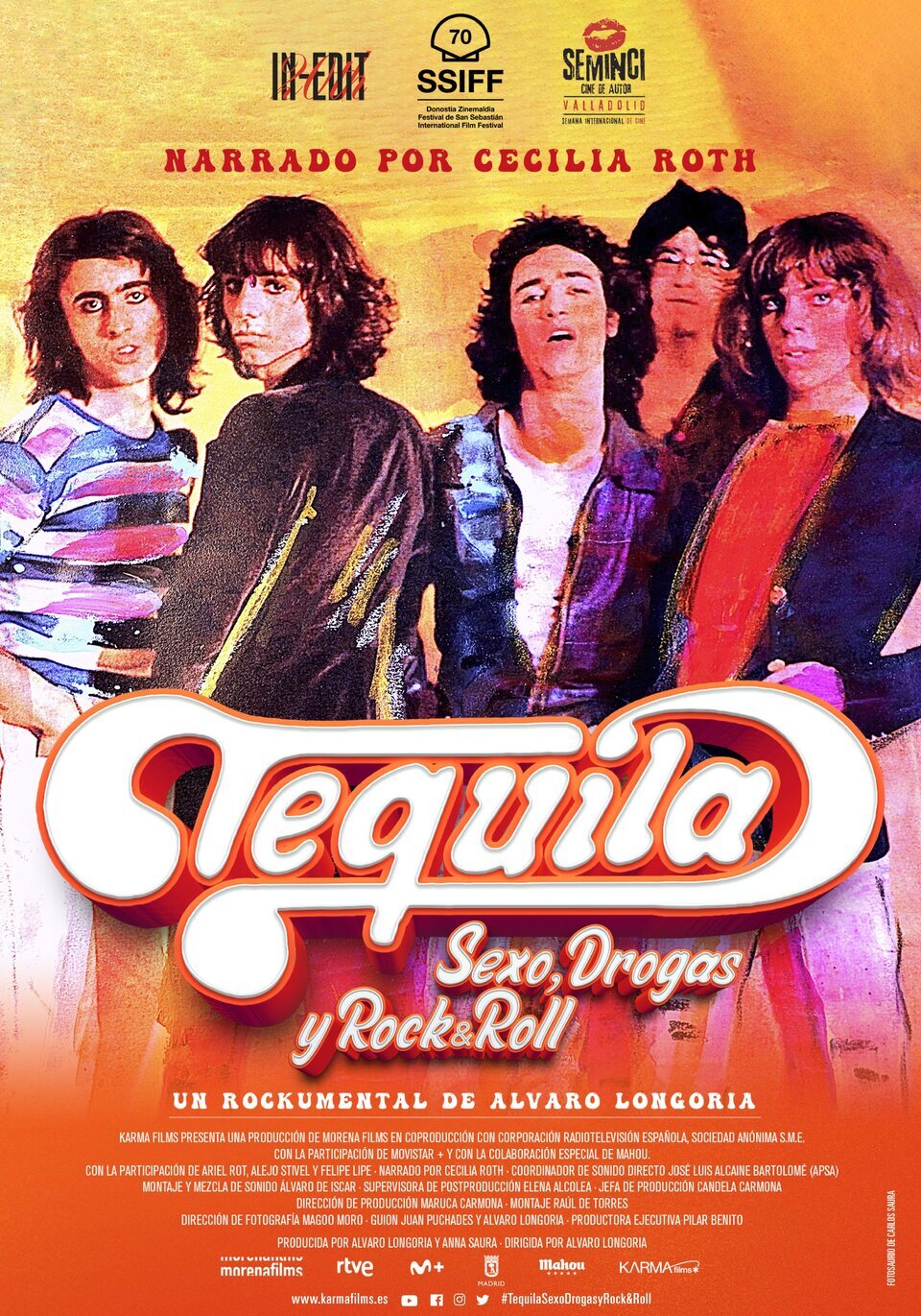 Cartel de Tequila. Sexo, drogas y rock & roll - Tequila. Sexo, drogas y rock & roll