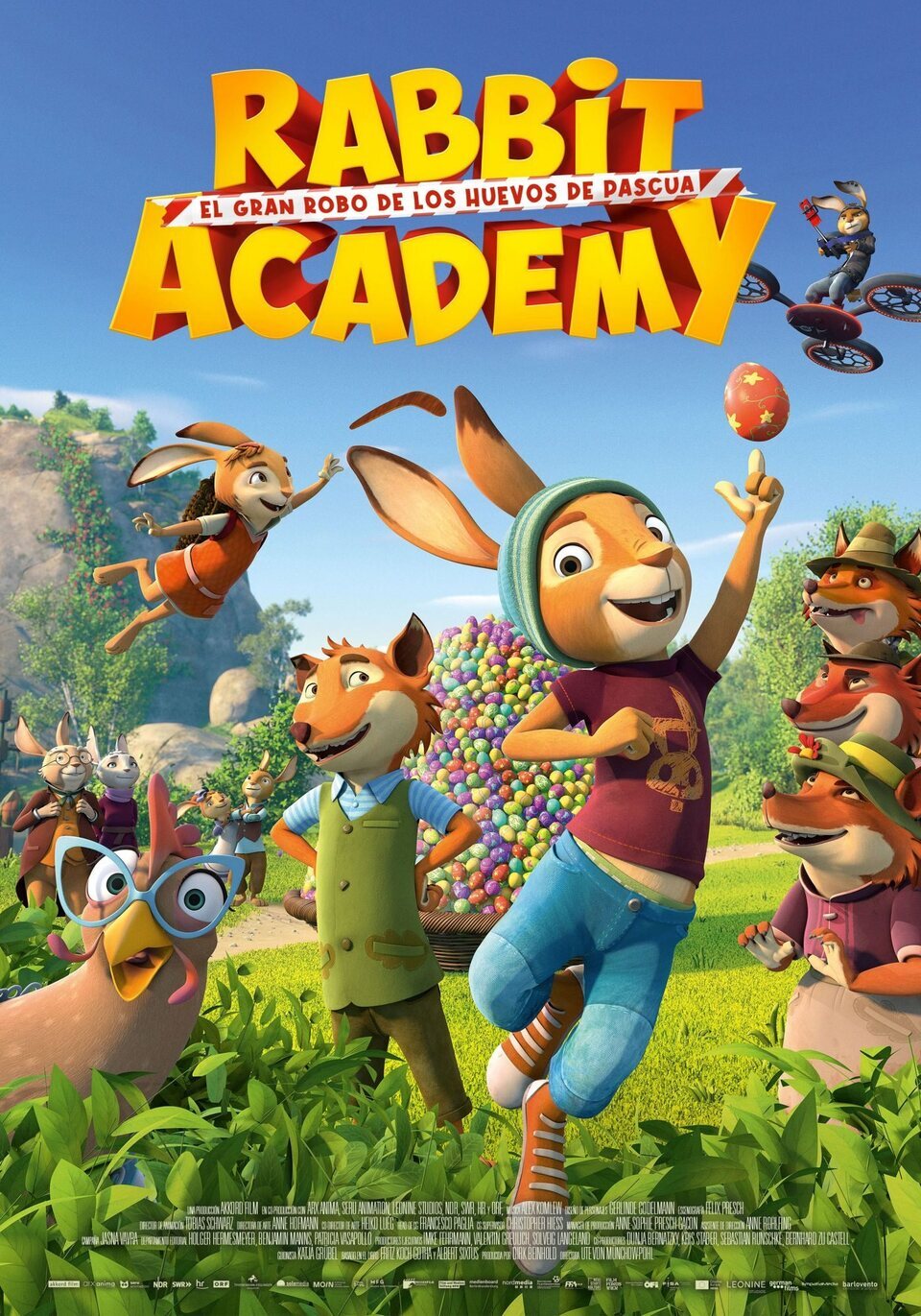 Cartel de Rabbit Academy, El gran robo de los huevos de Pascua - Rabbit Academy, El gran robo de los huevos de Pascua