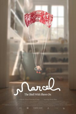 Cartel de Marcel, la concha con zapatos