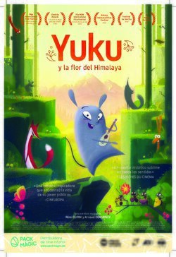 Cartel de Yuku y la flor del Himalaya