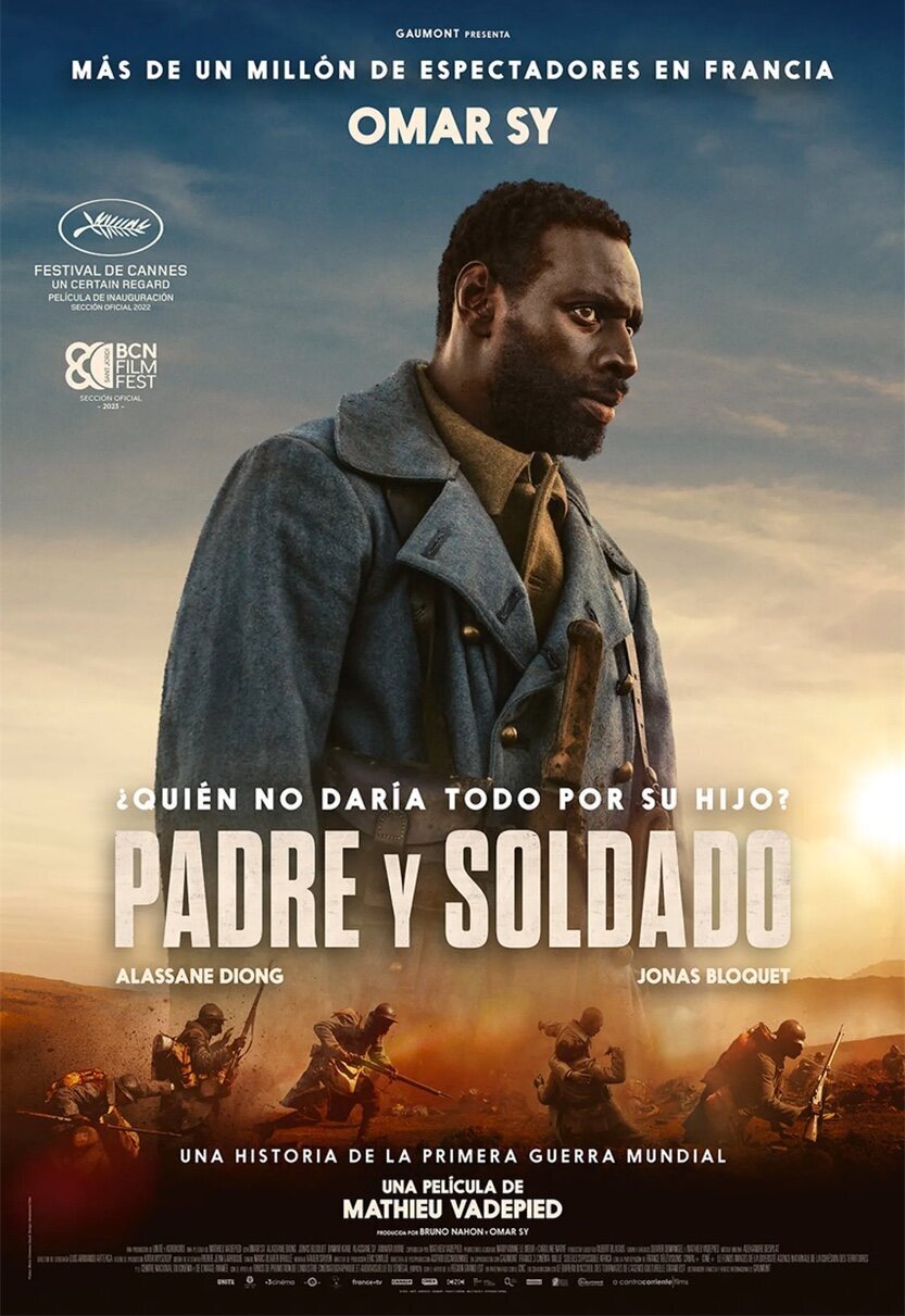 Cartel de Padre y soldado - España