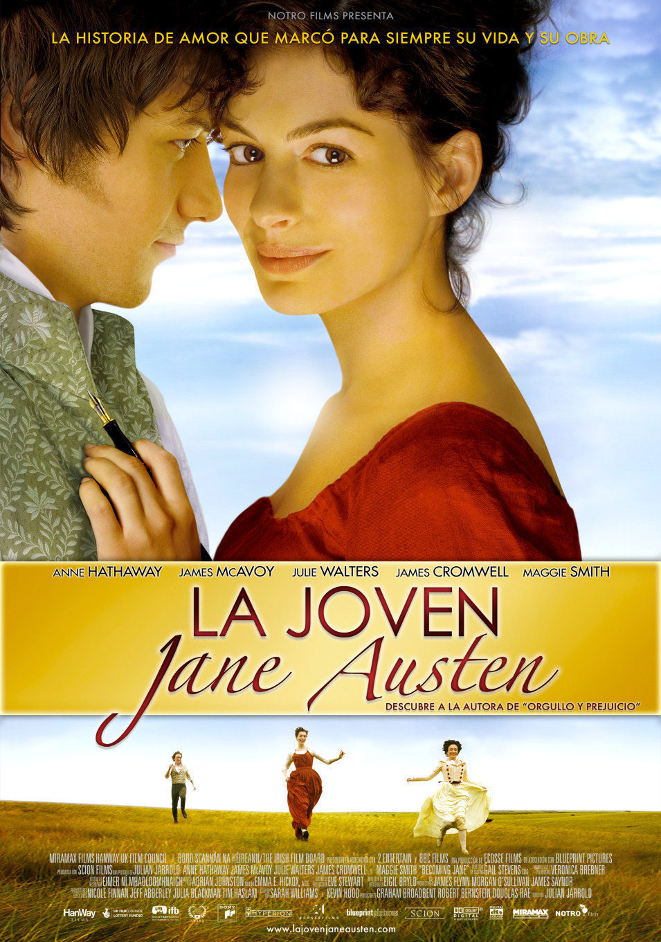 Cartel de La joven Jane Austen - España