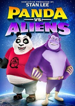 Cartel de Panda contra Aliens