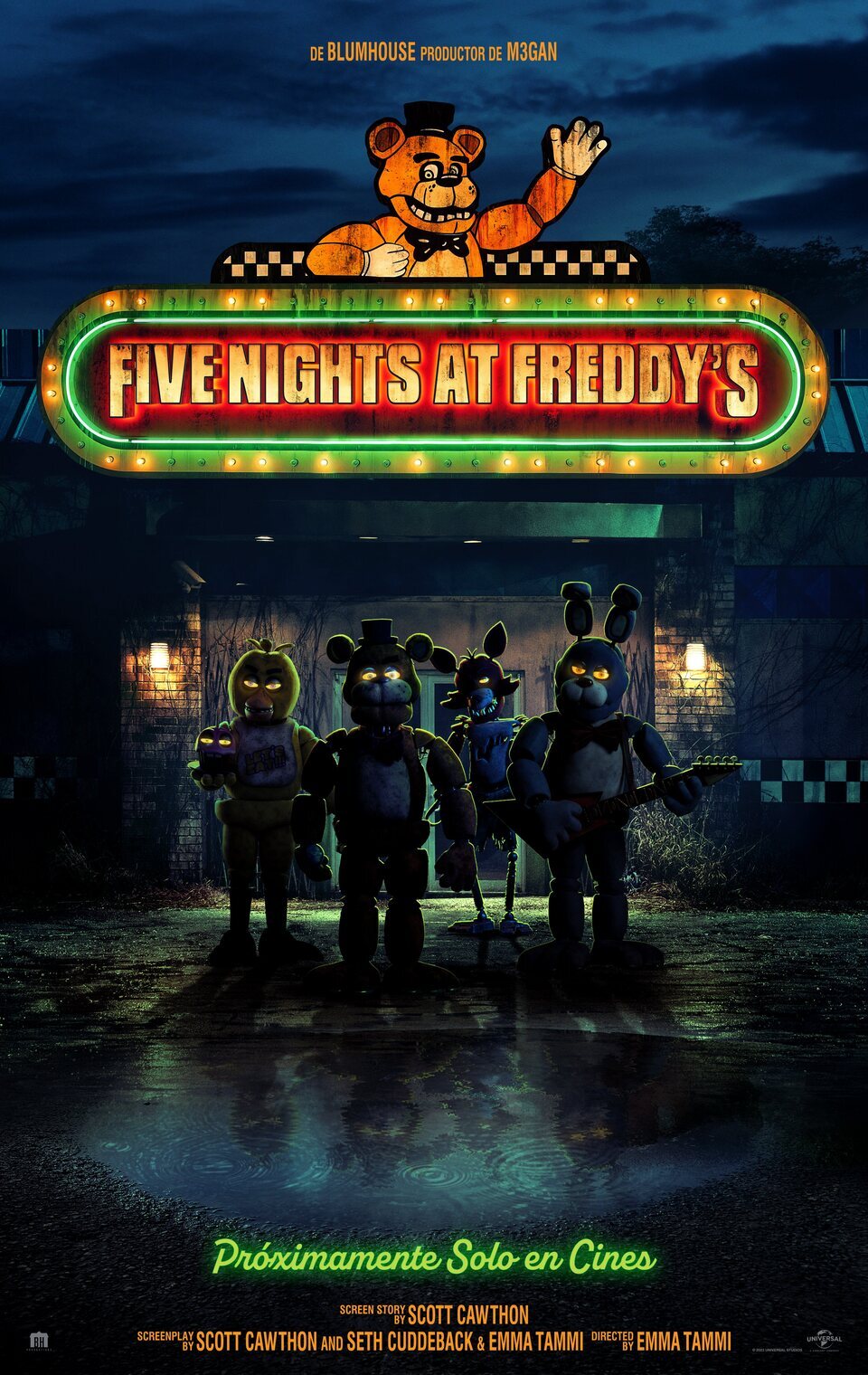 Cartel de Five Nights at Freddy's - Cartel español