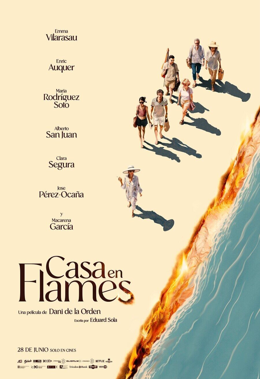Cartel de Casa en llamas - Cartel España