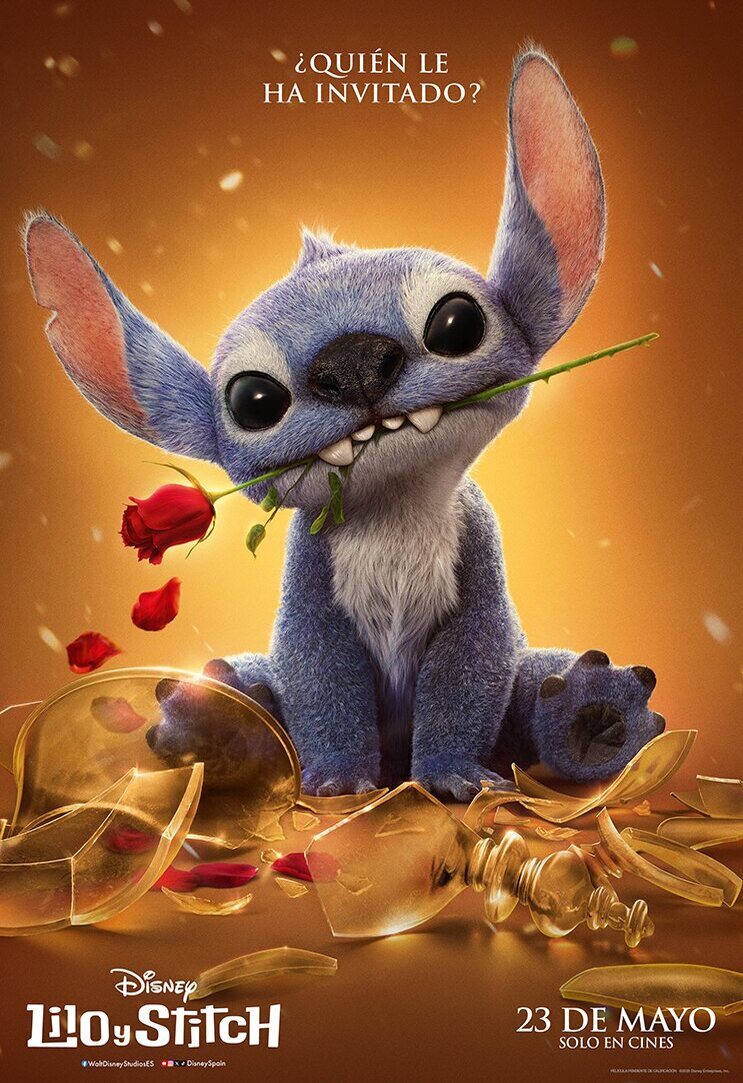 Cartel de Lilo y Stitch - Póster 'La Bella y la Bestia'