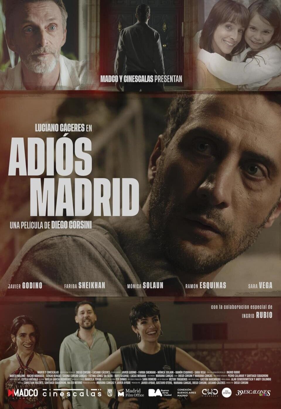 Cartel de Adiós Madrid - Póster final