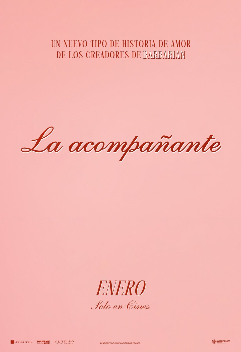 Cartel de La acompañante - Cartel teaser España 'La acompañante'