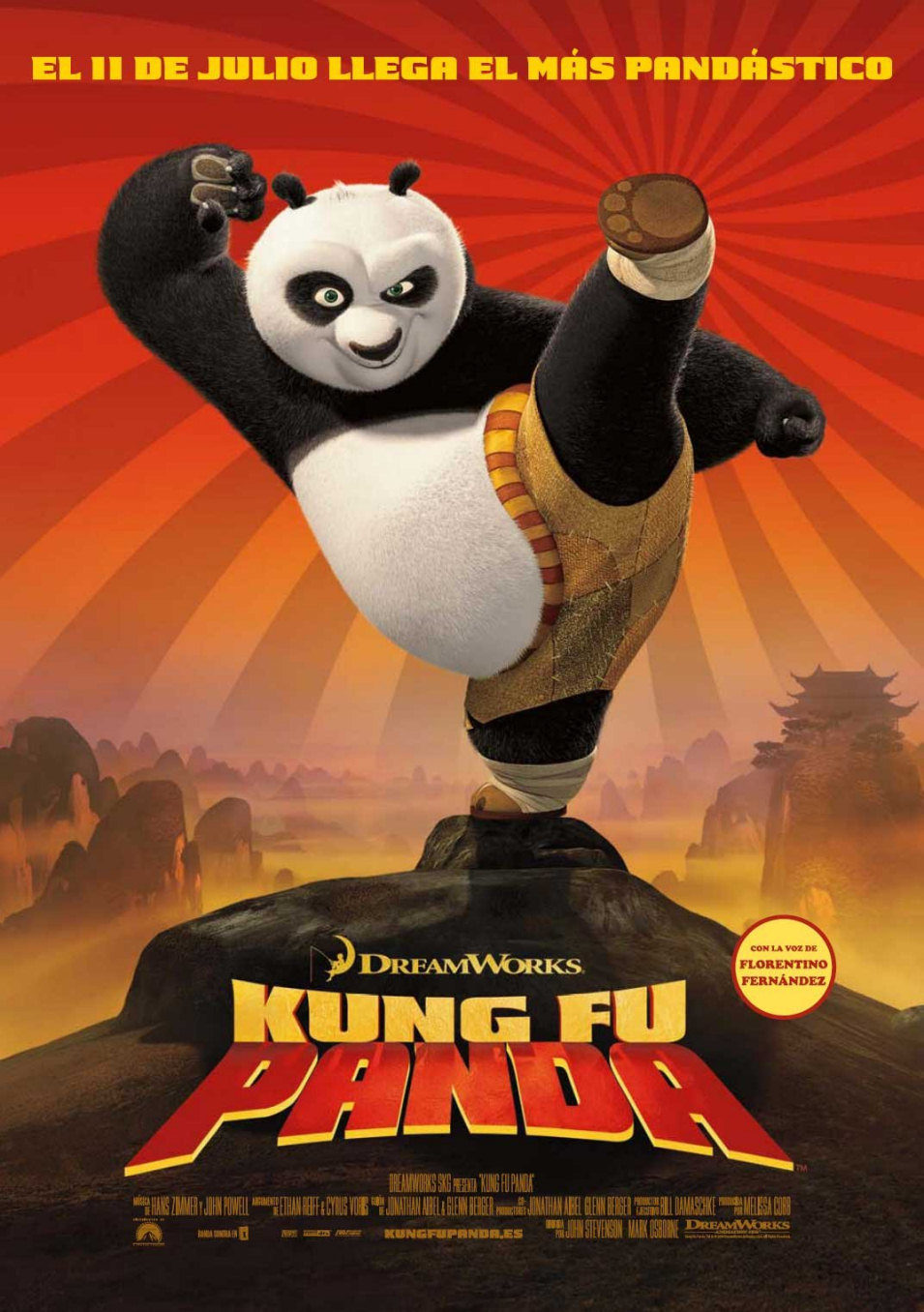 Cartel de Kung Fu Panda - España