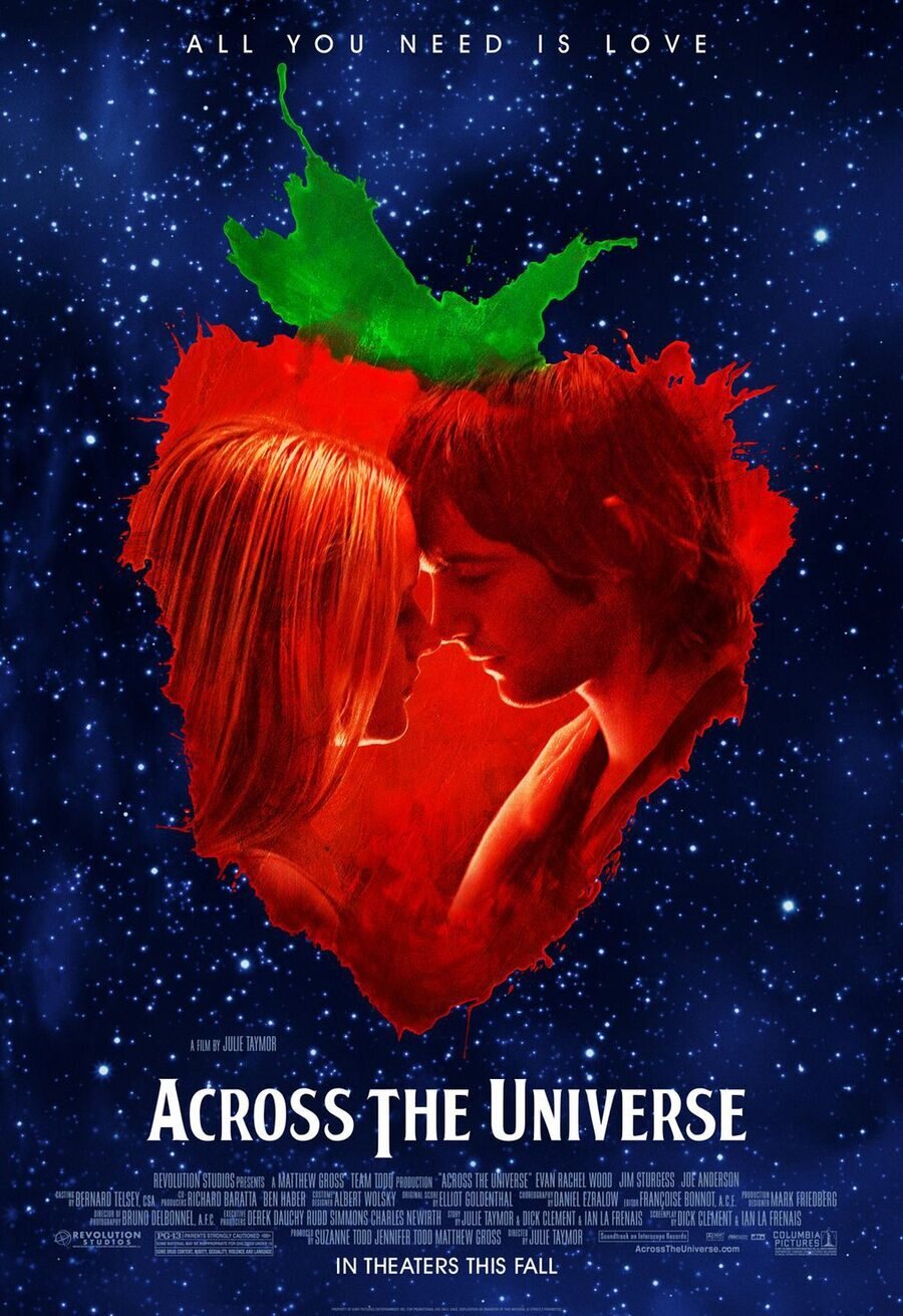 Cartel de Across the Universe - EEUU