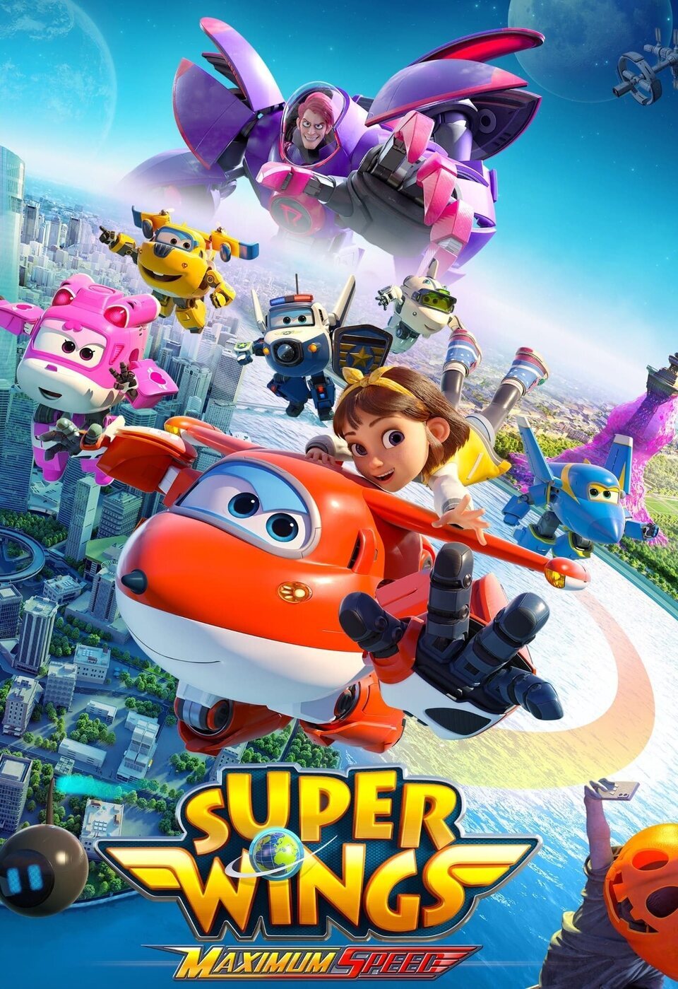 Cartel de Super Wings: Máxima velocidad - Cartel inglés