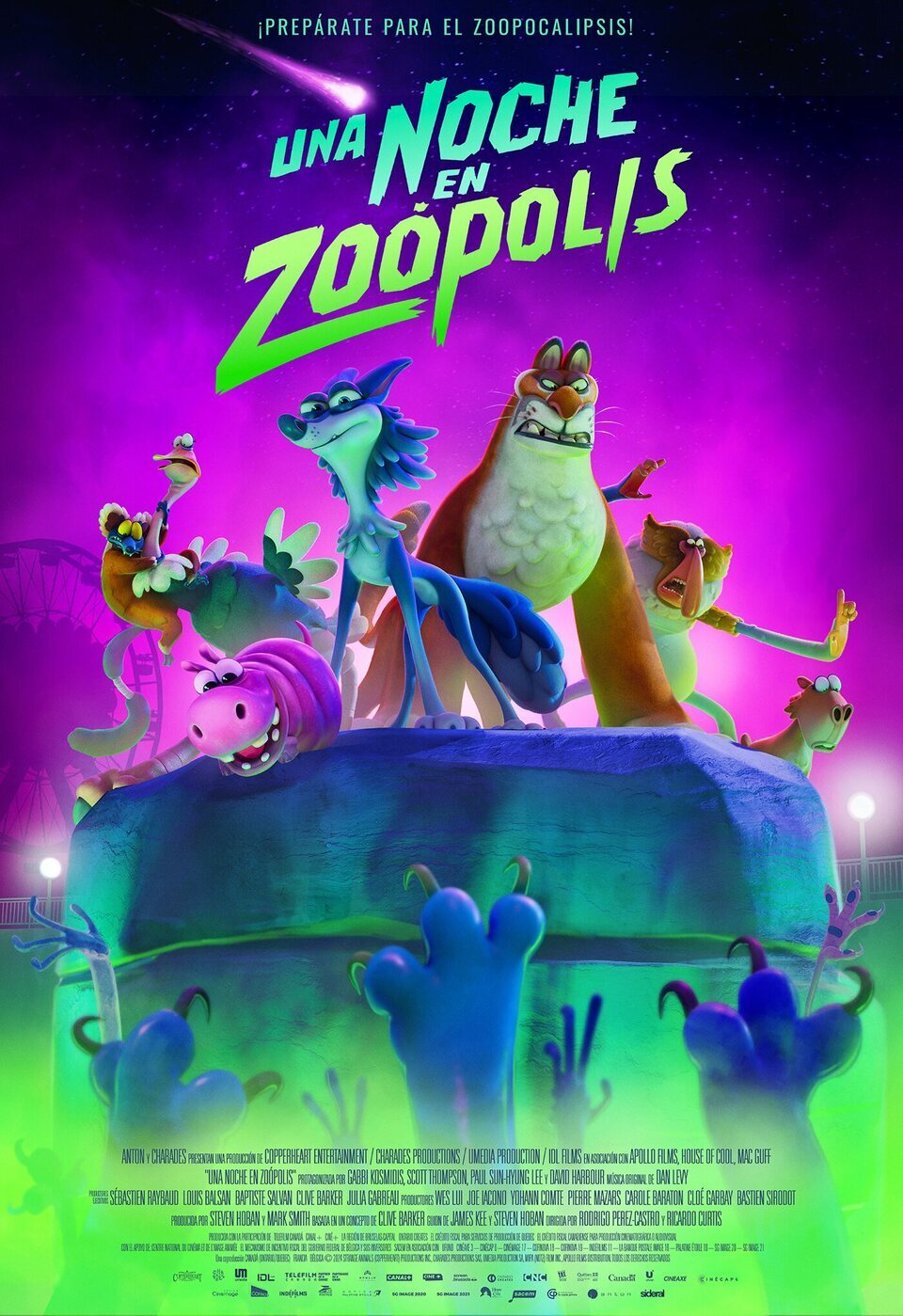 Cartel de Una noche en Zoopolis - España
