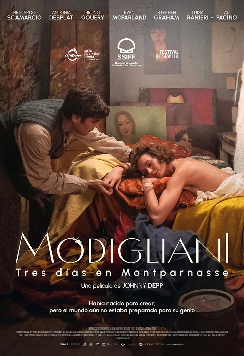 Cartel de Modigliani, tres días en Montparnasse - España