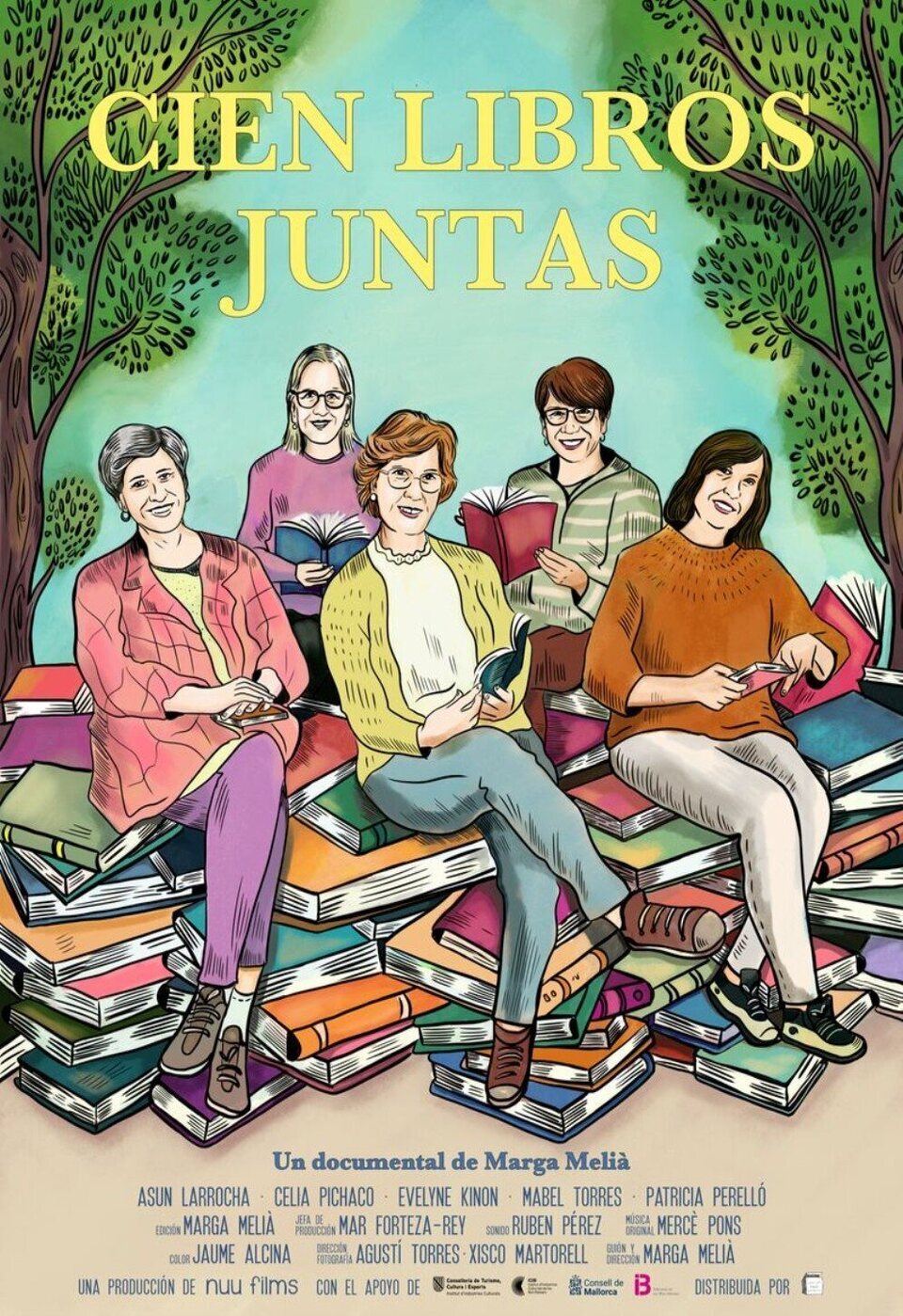 Cartel de Cien libros juntas - Cartel 'Cien libros juntas'