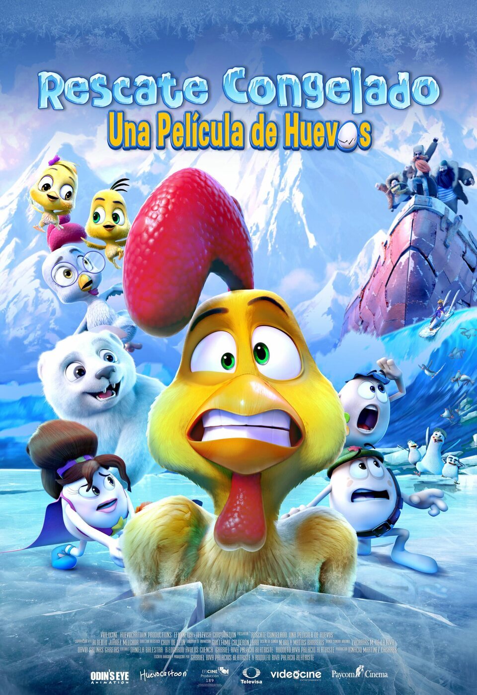 Cartel de Rescate congelado. Una película de huevos - 