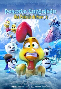 Cartel de Rescate congelado. Una película de huevos
