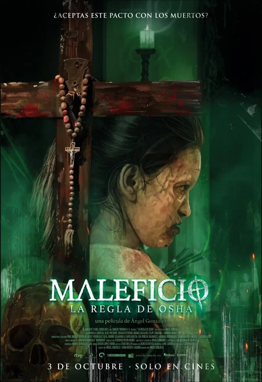 Cartel de Maleficio (La regla de Osha) - original