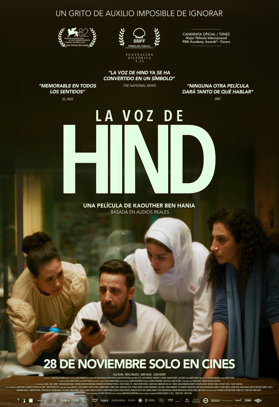 Cartel de La voz de Hind - España