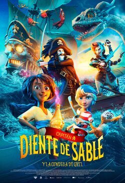 Cartel de Capitán Diente de Sable y la condesa de Grel