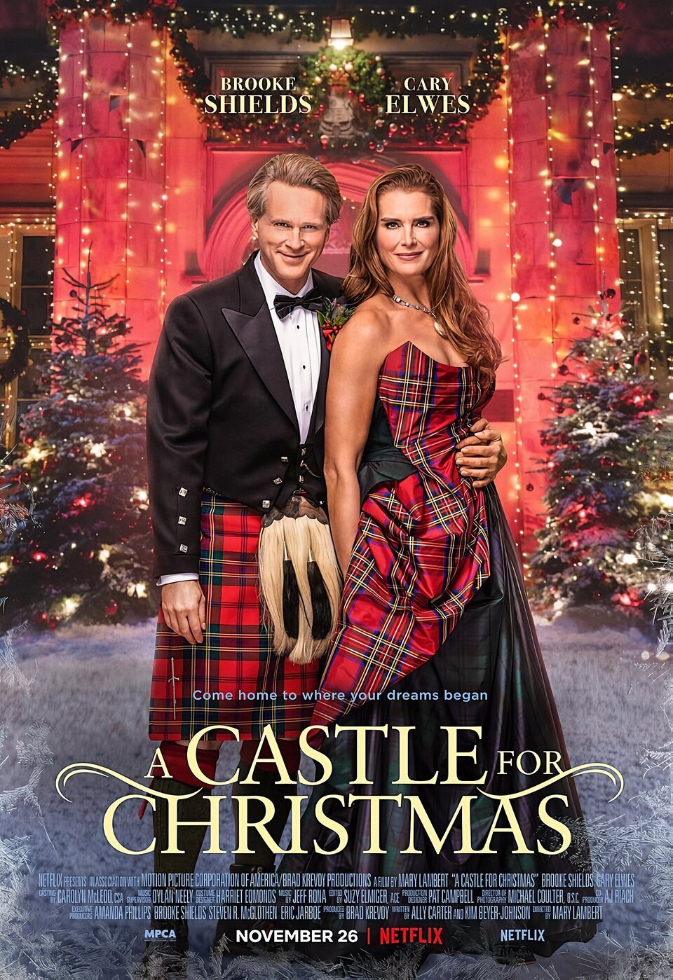 Cartel de Un castillo por Navidad - Estados Unidos