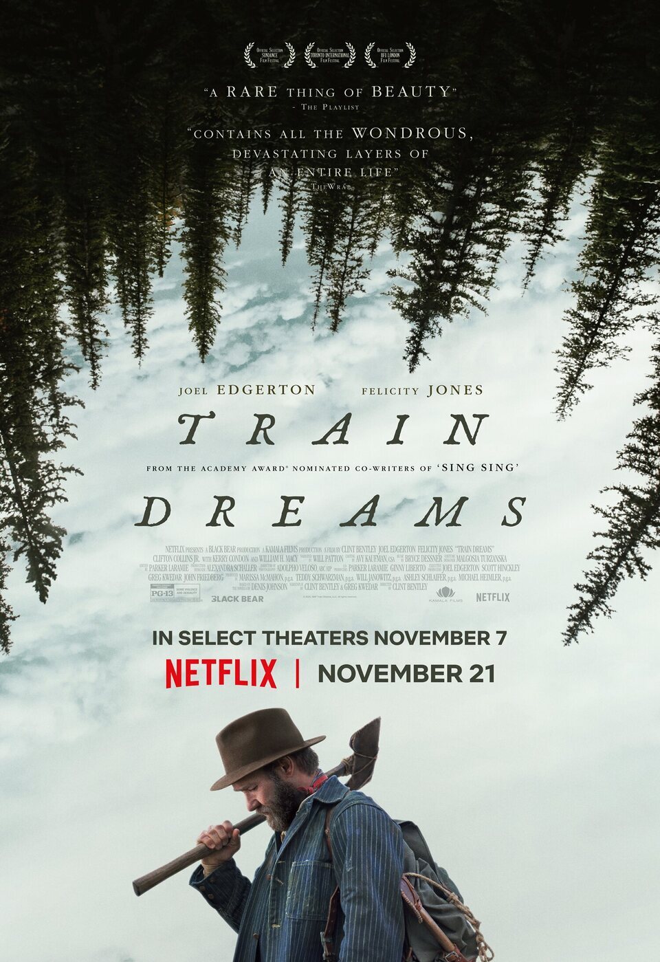 Cartel de Sueños de trenes - Estados Unidos