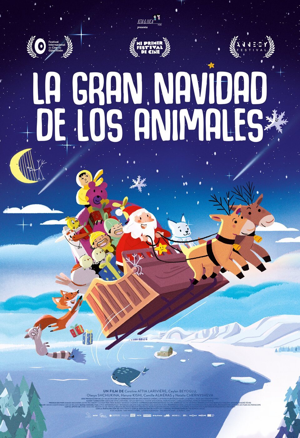 Cartel de La gran Navidad de los animales - España