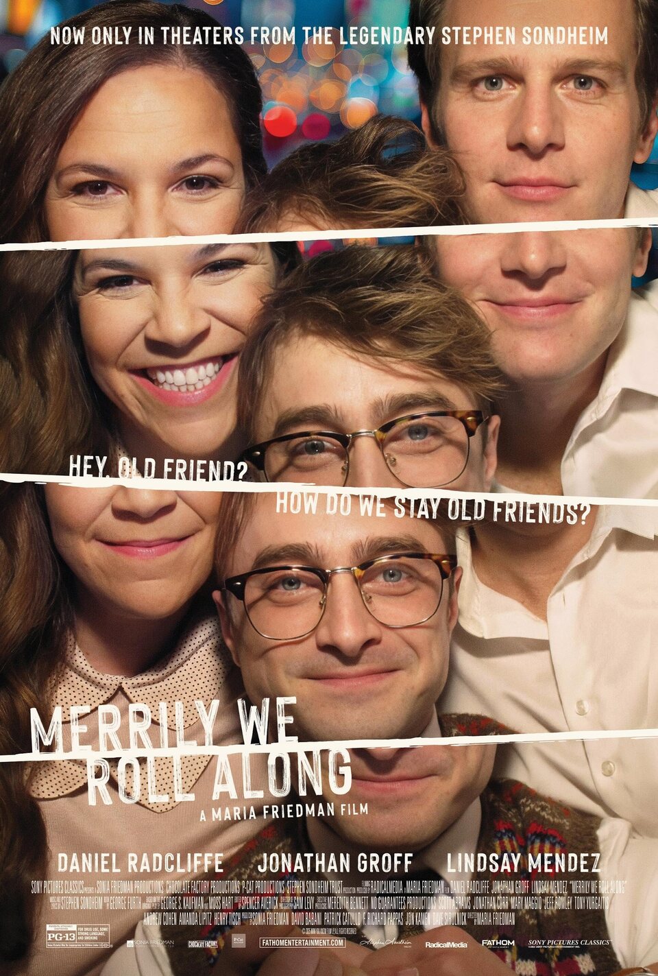 Cartel de Merrily We Roll Along - Estados Unidos