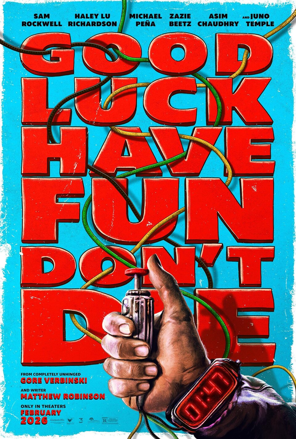 Cartel de Good Luck, Have Fun, Don't Die - Estados Unidos