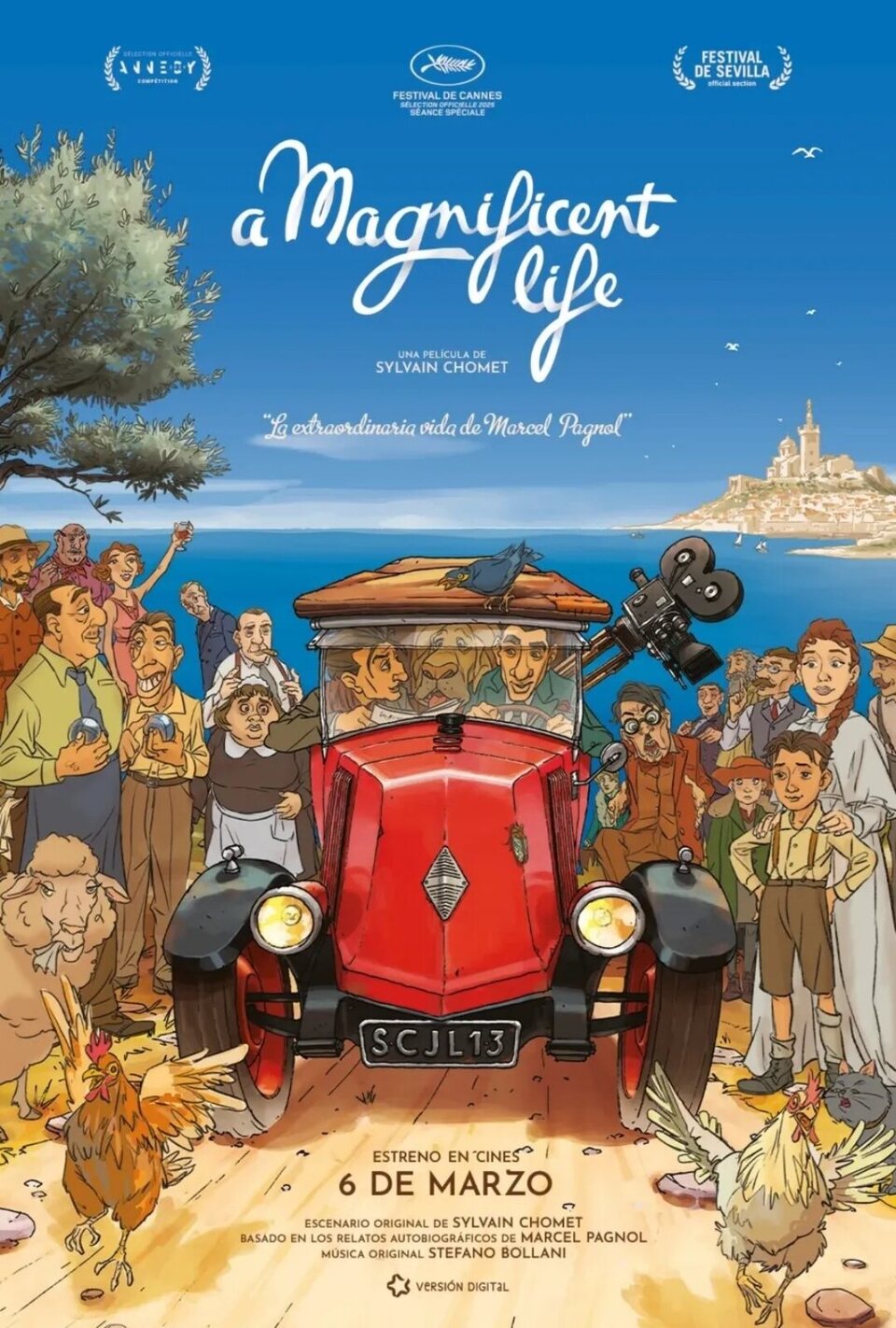 Cartel de La extraordinaria vida de Marcel Pagnol - España