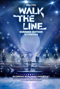 Cartel de  Enhypen [Walk the Line Summer Edition] in Cinemas