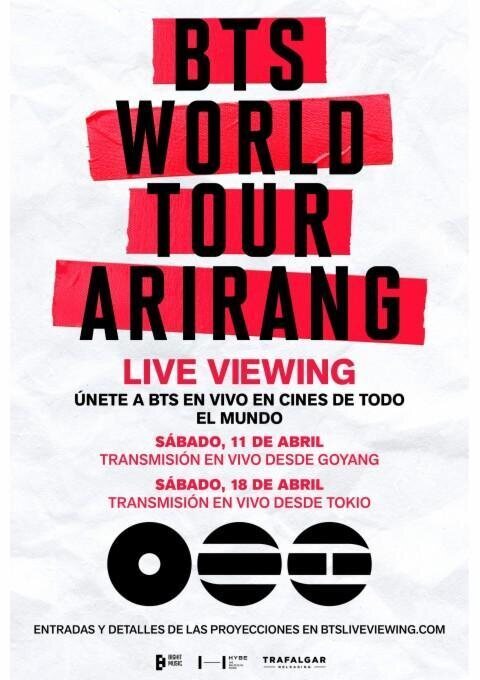Cartel de BTS World Tour 'Arirang' in Goyang: Live Viewing - Cartel Oficial