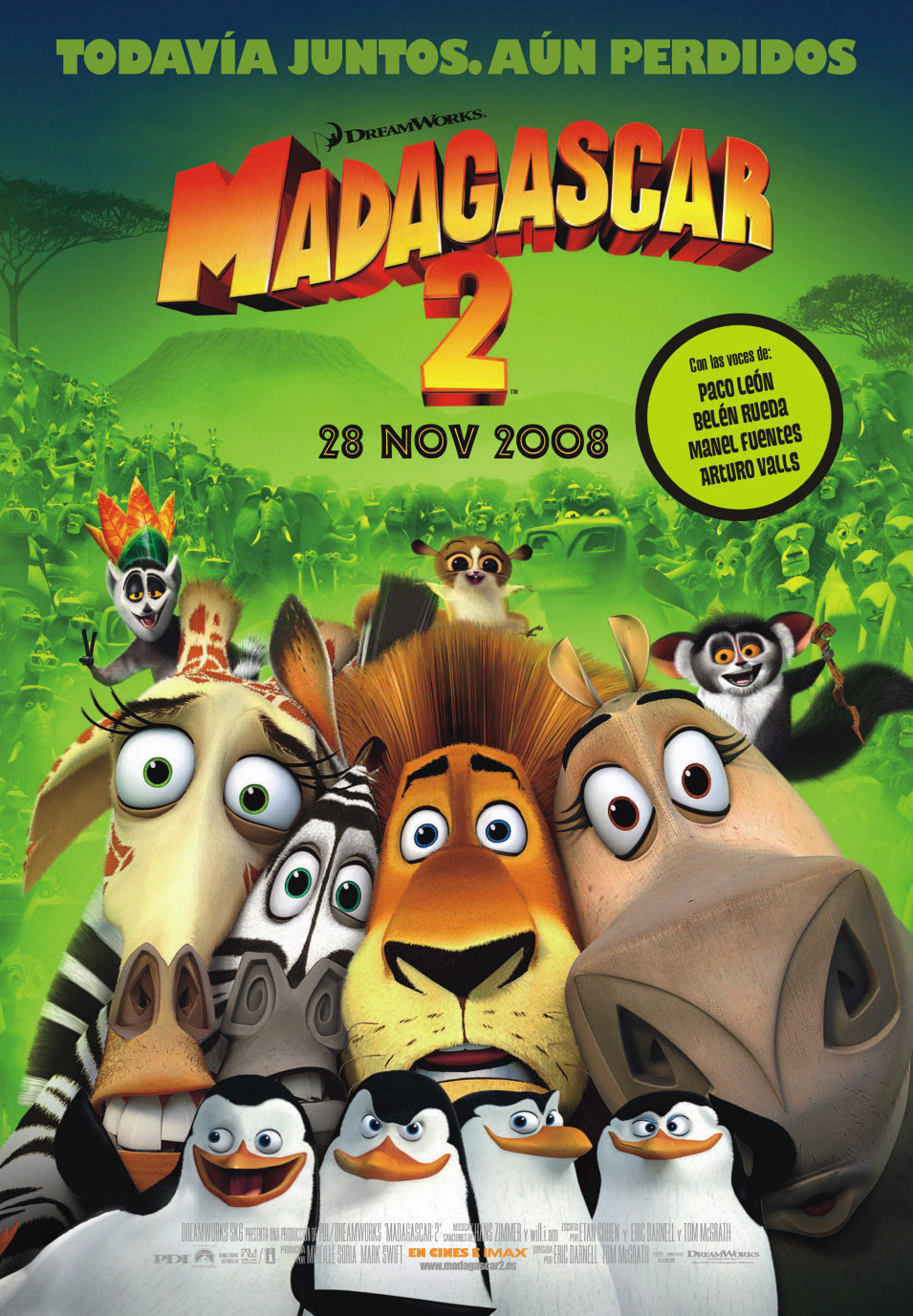 Cartel de Madagascar 2 - España