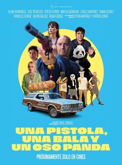 Cartel de Una pistola, una bala y un oso panda