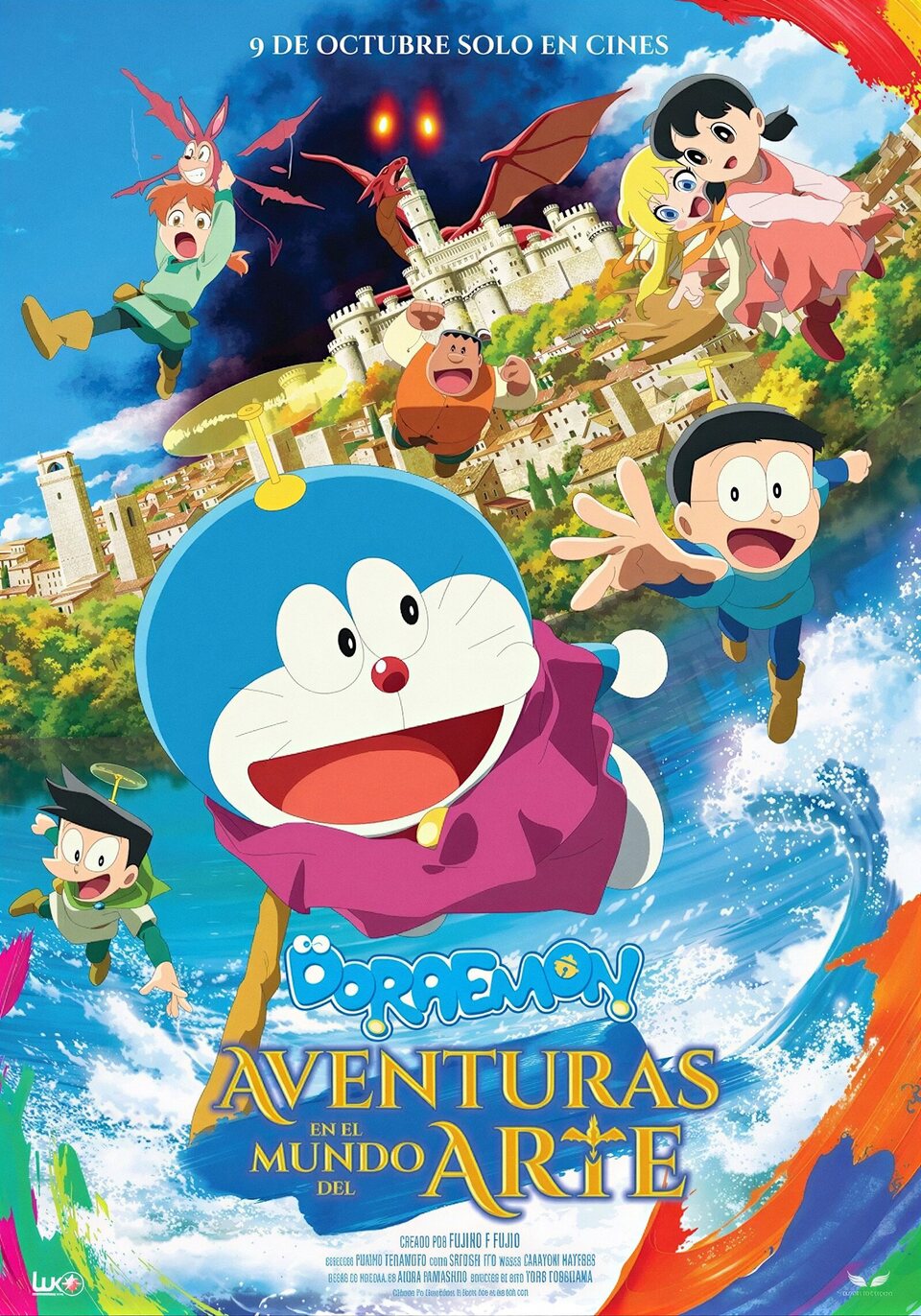 Cartel de Doraemon: Aventuras en el mundo del arte - España