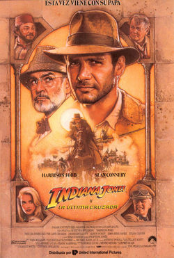 Cartel de Indiana Jones y la Última Cruzada