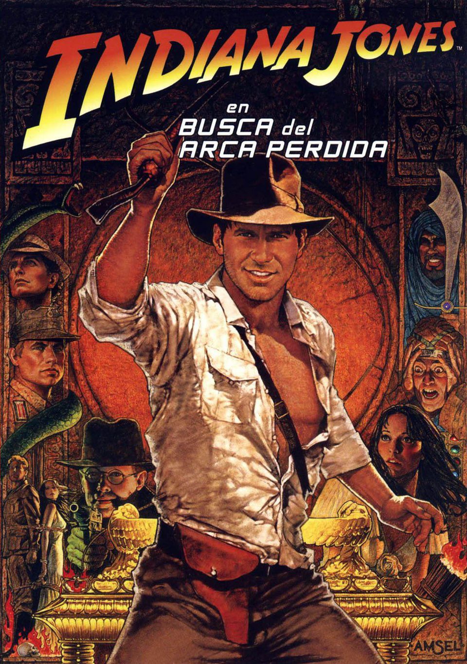 Cartel de Indiana Jones en Busca del Arca Perdida - España