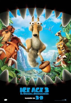 Cartel de Ice Age 3: El origen de los dinosaurios