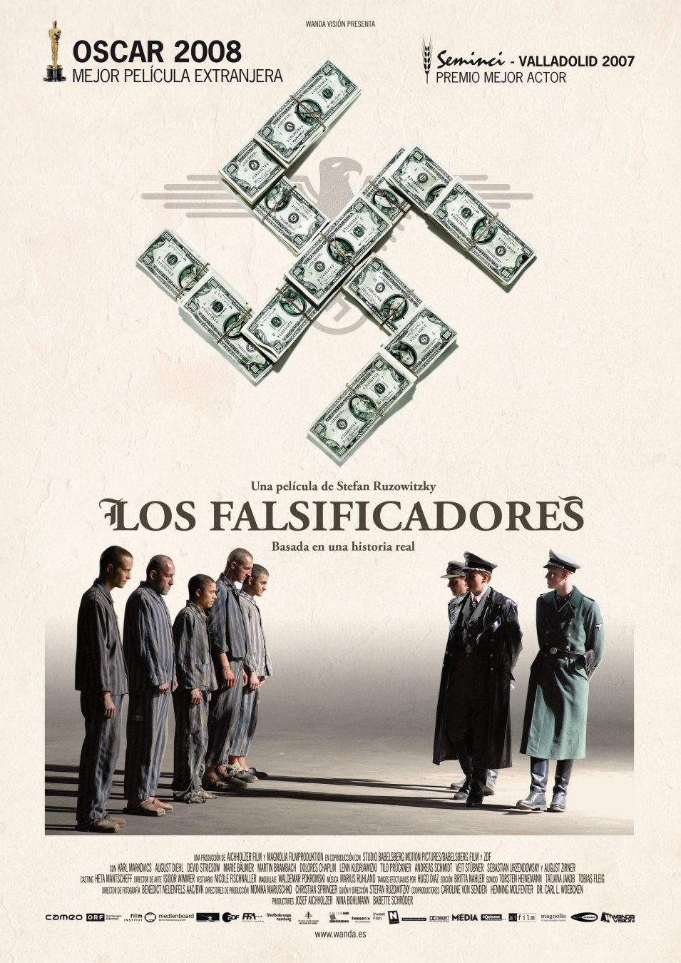 Cartel de Los falsificadores - España