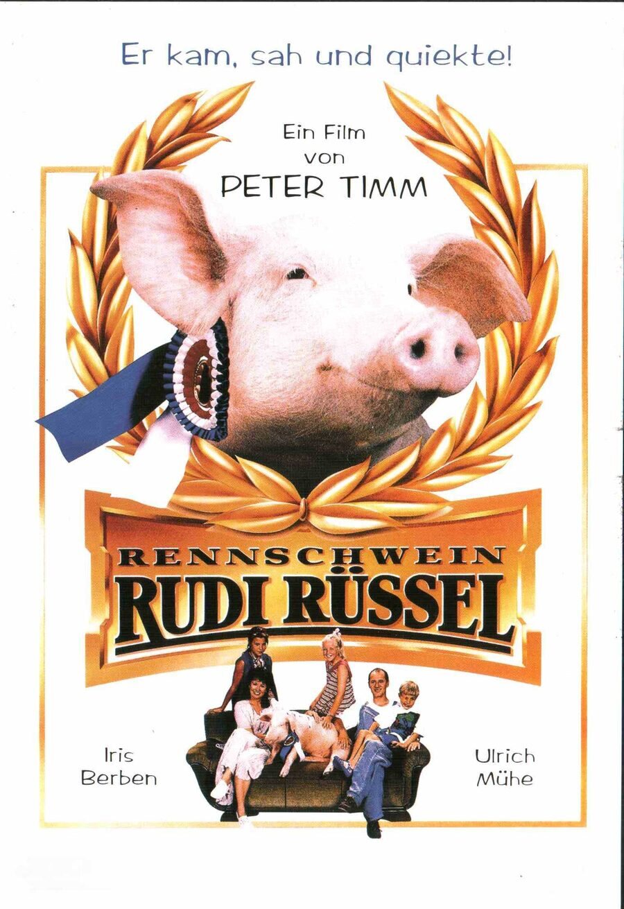 Cartel de Rudy, el cerdito de carreras - Alemania